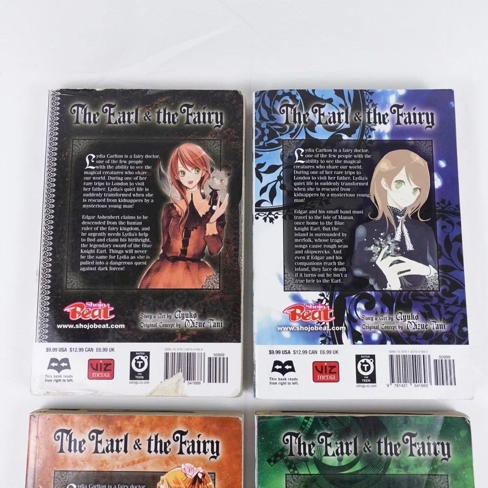 The Earl and the Fairy Manga Lot Volumes 1–4 Complete Set English Paperback